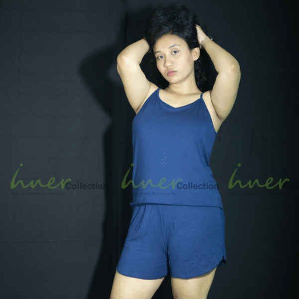 Pure Cotton Sleepwear Set – Navy