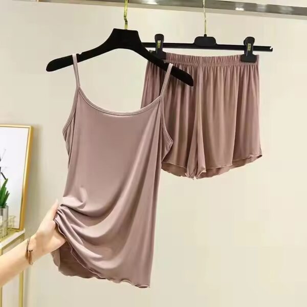 Pure Cotton Sleepwear Set – Coffee