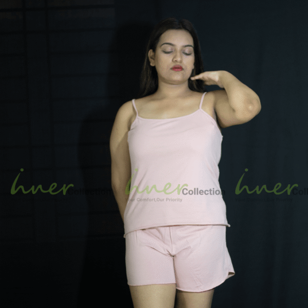 Pure Cotton Sleep Wear Set- Pink